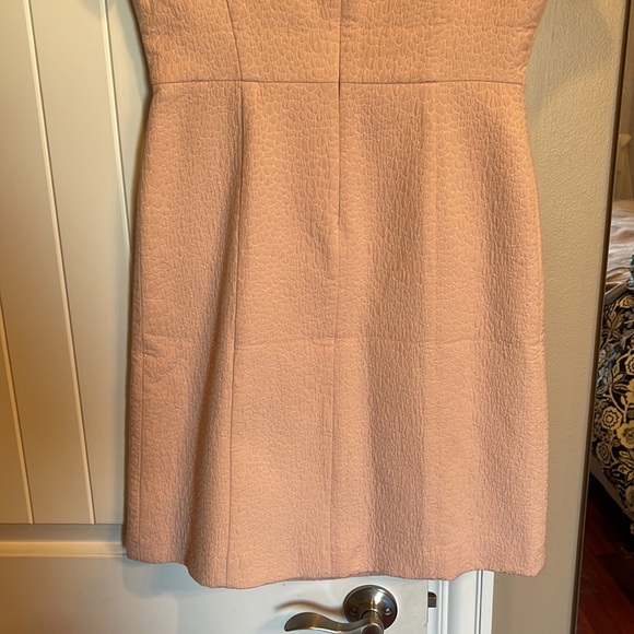 Talbots petites 4P beautiful textured cap sleeve shift dress fabulous baby pink - Picture 8 of 12